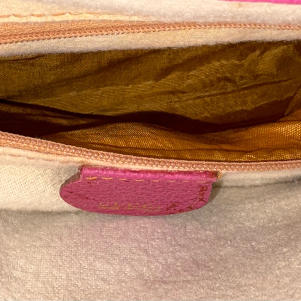 GUCCI Pink Diana Bag UNICORN Leather & Suede, Bamboo VINTAGE RARE - Picture 12 of 14